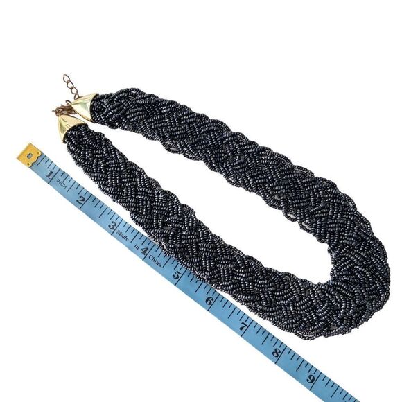 Boho Chunky Micro Round Beads Necklace - Picture 6 of 7